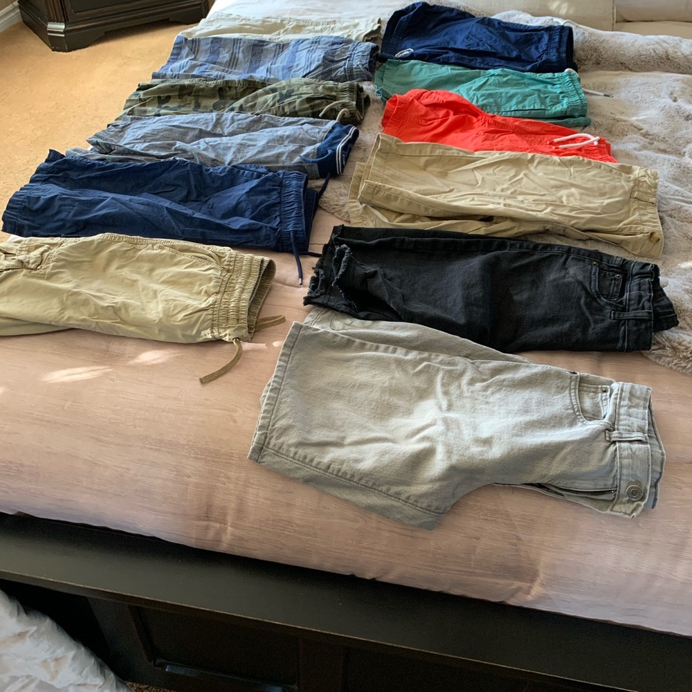 12 piece bundle of boys shorts